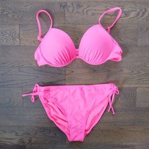 Tahiti Pink Push Up 2 piece bikini